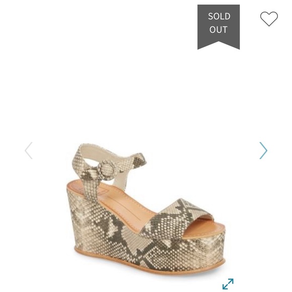 DOLCE VITA Snake skin Datiah wedges NIB VARIOUS - Picture 2 of 7